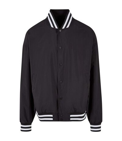 Build Your Brand Mens Light College Lightweight Varsity Jacket (Black) - UTRW10122