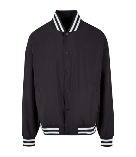 Build Your Brand Mens Light College Lightweight Varsity Jacket (Black) - UTRW10122