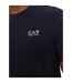 Mens Cotton Slim T-shirt Navy Silver Emporio Armani EA7-4