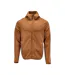 Mens Customised Hooded Fleece Jacket Nut Brown Mascot-1