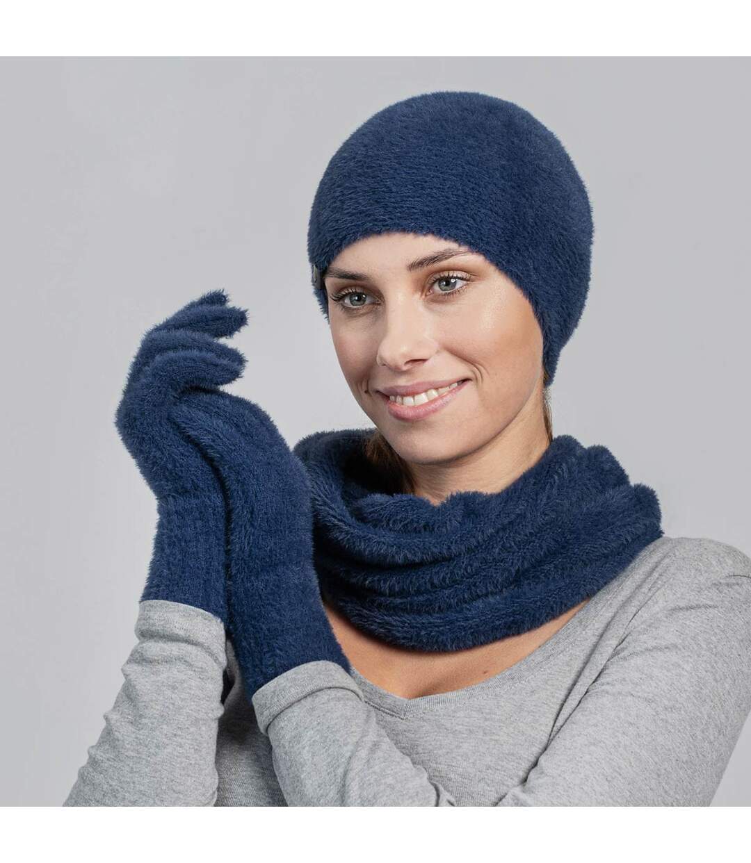 Ensemble Snood gants bonnet Etama  - Fabriqué en UE-2