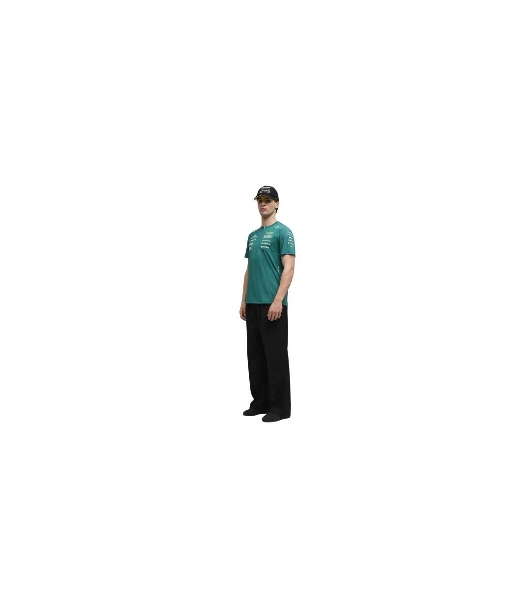 T-shirt Motif/style Puma F1 Homme Vert Aston Martin-1