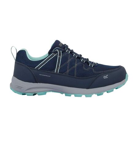 Regatta - Chaussures de marche LADY SAMARIS LITE LOW - Femme (Bleu marine / Turquoise pâle) - UTRG9250