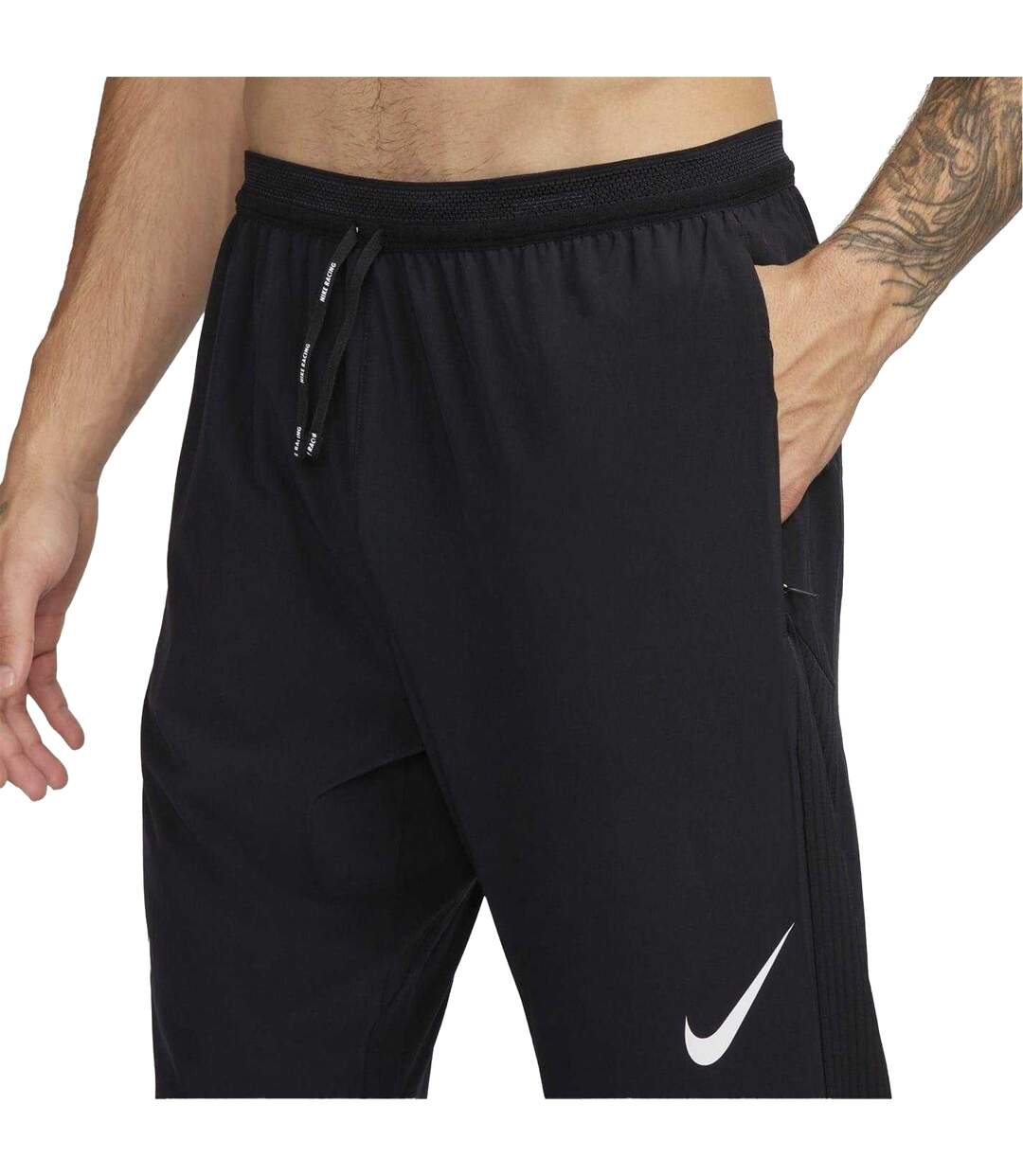 Mens Aero Tapered Joggers Black White Nike-3