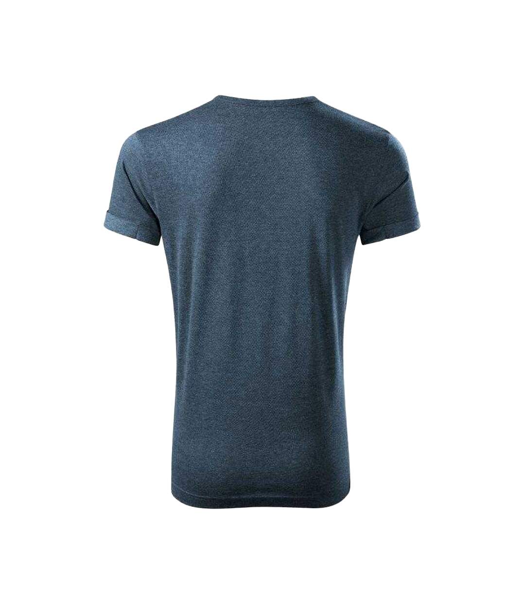 T-shirt Fusion Homme Bleu Marine Foncé Malfini-2
