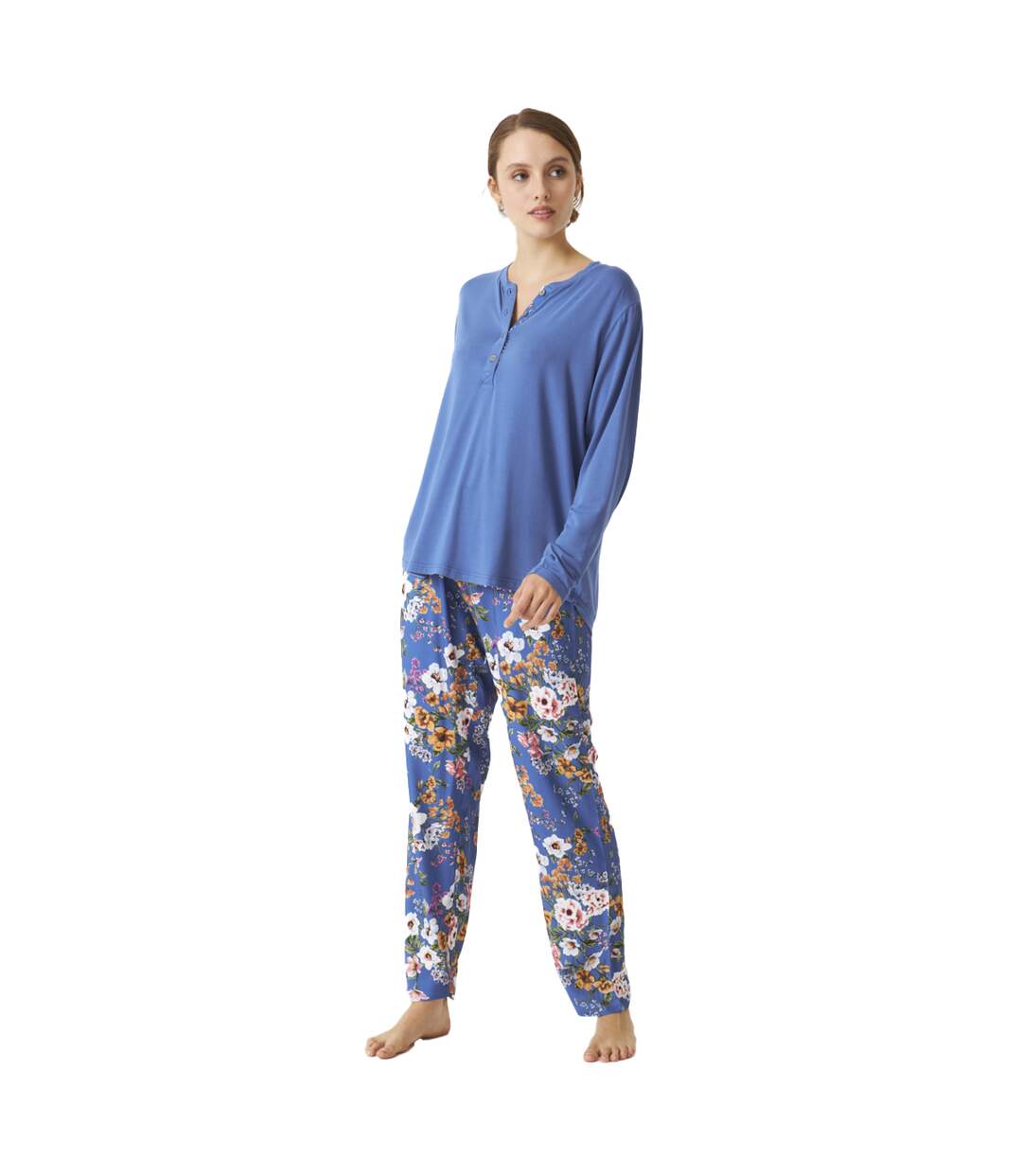 JJBDP0701 Women's Long Sleeve Pajamas-1