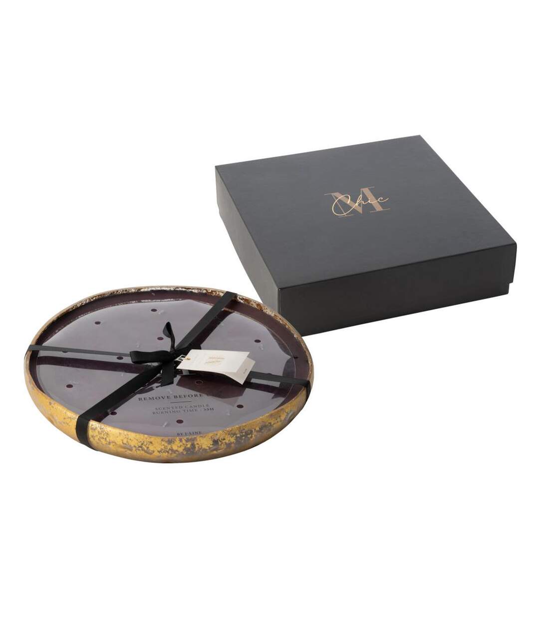 Bougie Parfumée Ronde M-Chic 37cm Oud & Amber-1