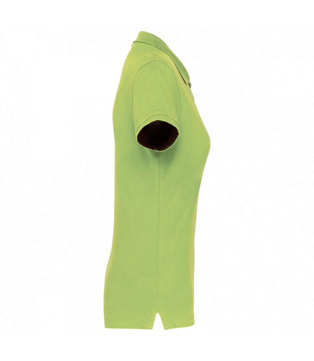 Womens/ladies Pique Polo Shirt Lime Green Kariban-3