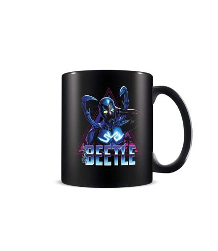 Blue Beetle Super Future Retro Mug (Black/Blue) (One Size)