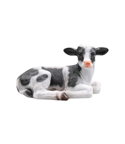 Vache couchée en résine 46 x 28 x 27 cm