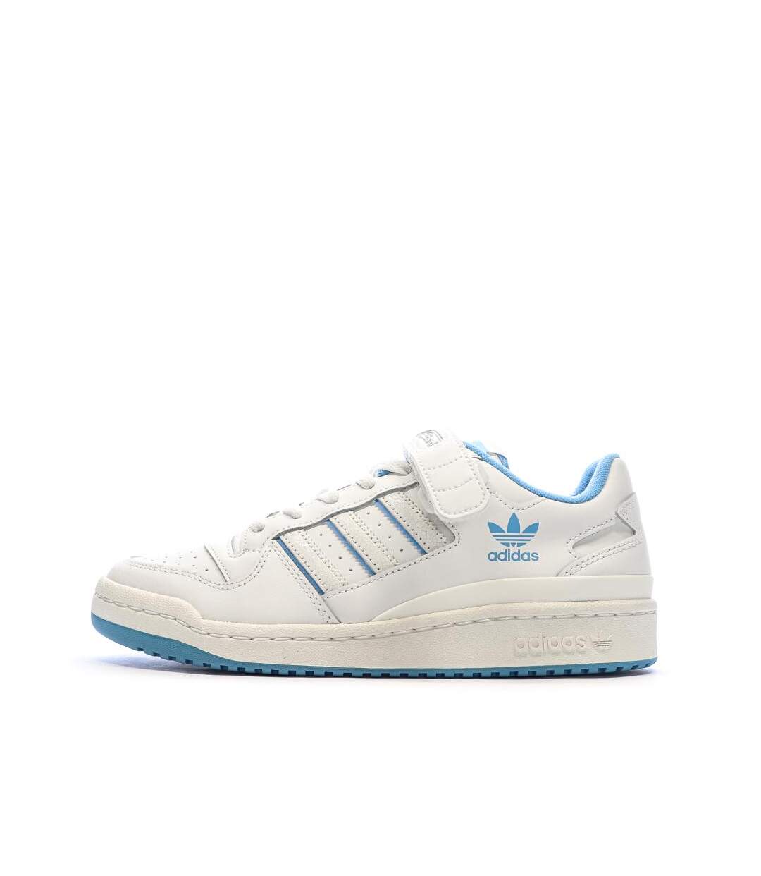 Baskets blanche/bleu adidas forum low-1
