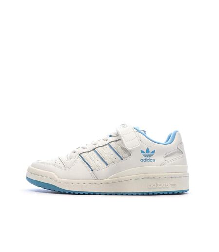 Baskets blanche/bleu adidas forum low