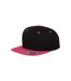 Classic Two Tone Cap Black Neon Pink Flexfit-4