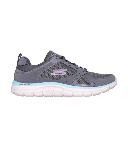 Baskets Track Femme Anthracite Turquoise Pâle Skechers