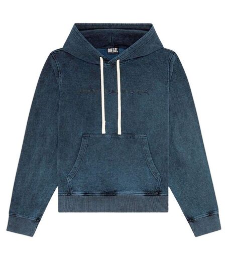 Mens Faded Hoodie Dark Grey Diesel