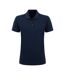 Womens/ladies Pique Polo Navy Blue Ultimate-2