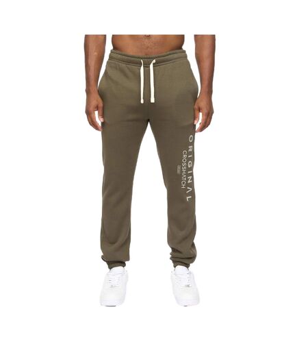 Pantalon De Jogging Jamals Homme Olive Foncé Crosshatch