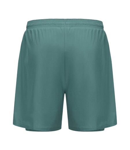 Mens 2 In 1 Running Shorts Spruce Karrimor