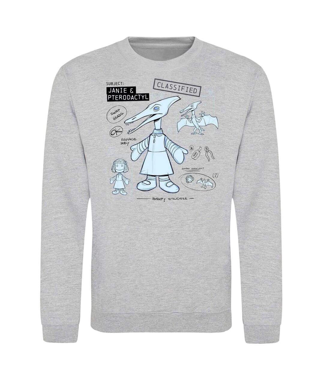 Mens Character Sweatshirt Grey Toy Story-1