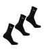 Pack Of 3  Unisex Adult Logo Crew Socks  Black MyProtein-2