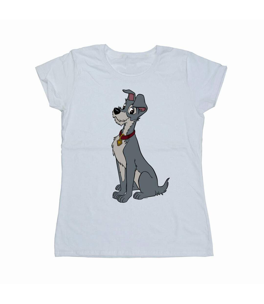 Disney - T-shirt LADY AND THE TRAMP SPAGHETTI HEART - Femme (Blanc) - UTBI16184-1