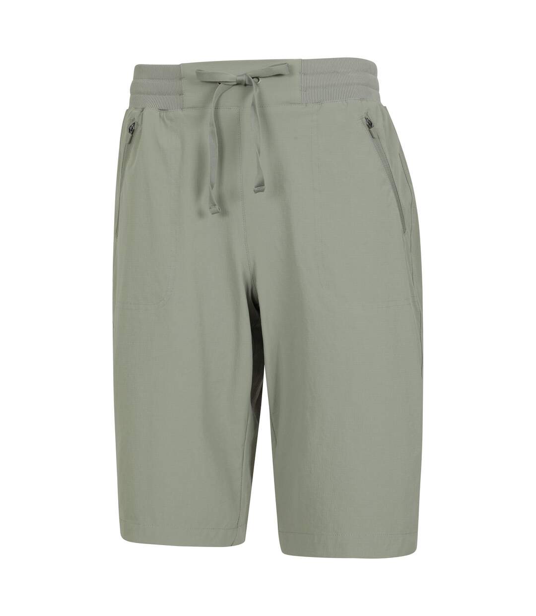 Womens/ladies Explorer Long Shorts Khaki Green Mountain Warehouse-3