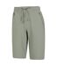 Womens/ladies Explorer Long Shorts Khaki Green Mountain Warehouse-3