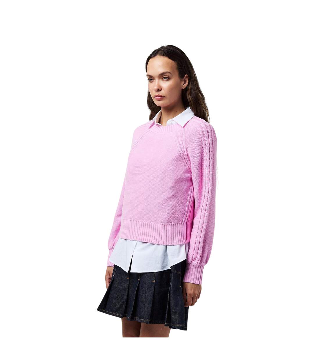 Pull Femme Rose Chewing-gum French Connection-4