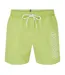 Mens Starfish Swim Shorts Lime Green White Boss-1