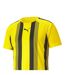 Mens Team Liga Striped T-shirt Yellow Black Puma-3