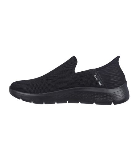 Mens go walk flex slip-in trainers black Skechers