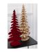 Sapin Déco en Résine Luciano 36cm Rouge-3