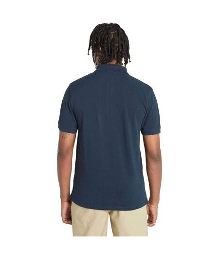 Mens Oyster River Logo Short-sleeved Polo Shirt Navy Timberland
