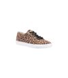 Hush Puppies Womens/Ladies Tessa Leopard Print Leather Sneakers (Brown/Black) - UTFS7683