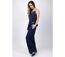 Pantalon uni SHERINE bleu marine Coton Du Monde-3