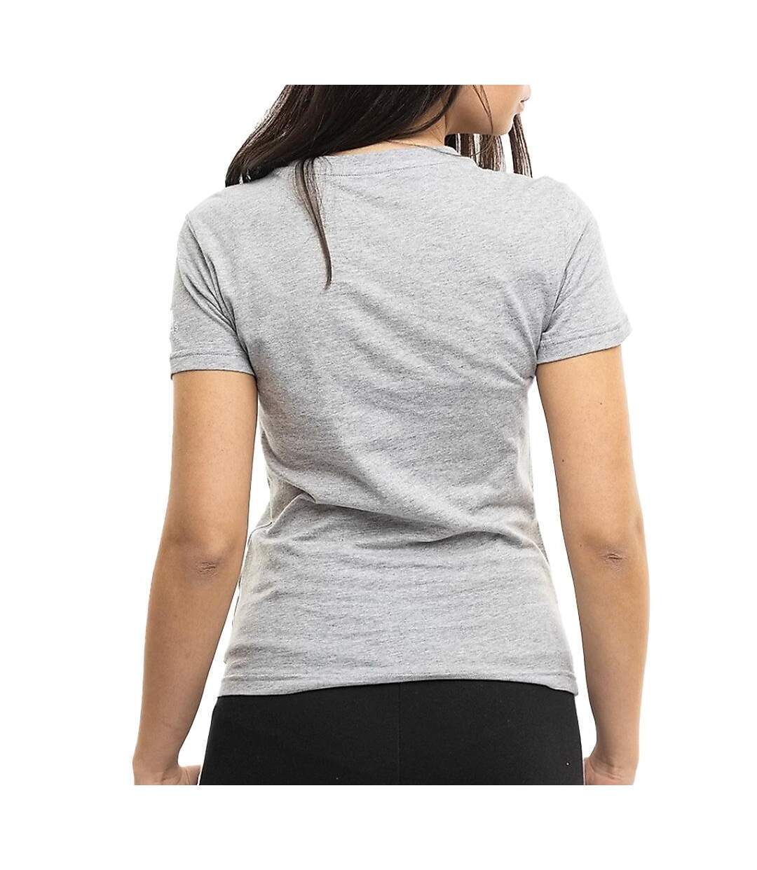 T-Shirt gris femme adidas lin-2