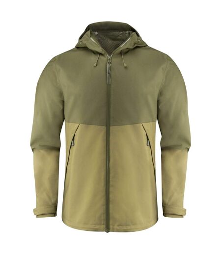 Mens Northville Two Tone Shell Jacket Moss Green James Harvest