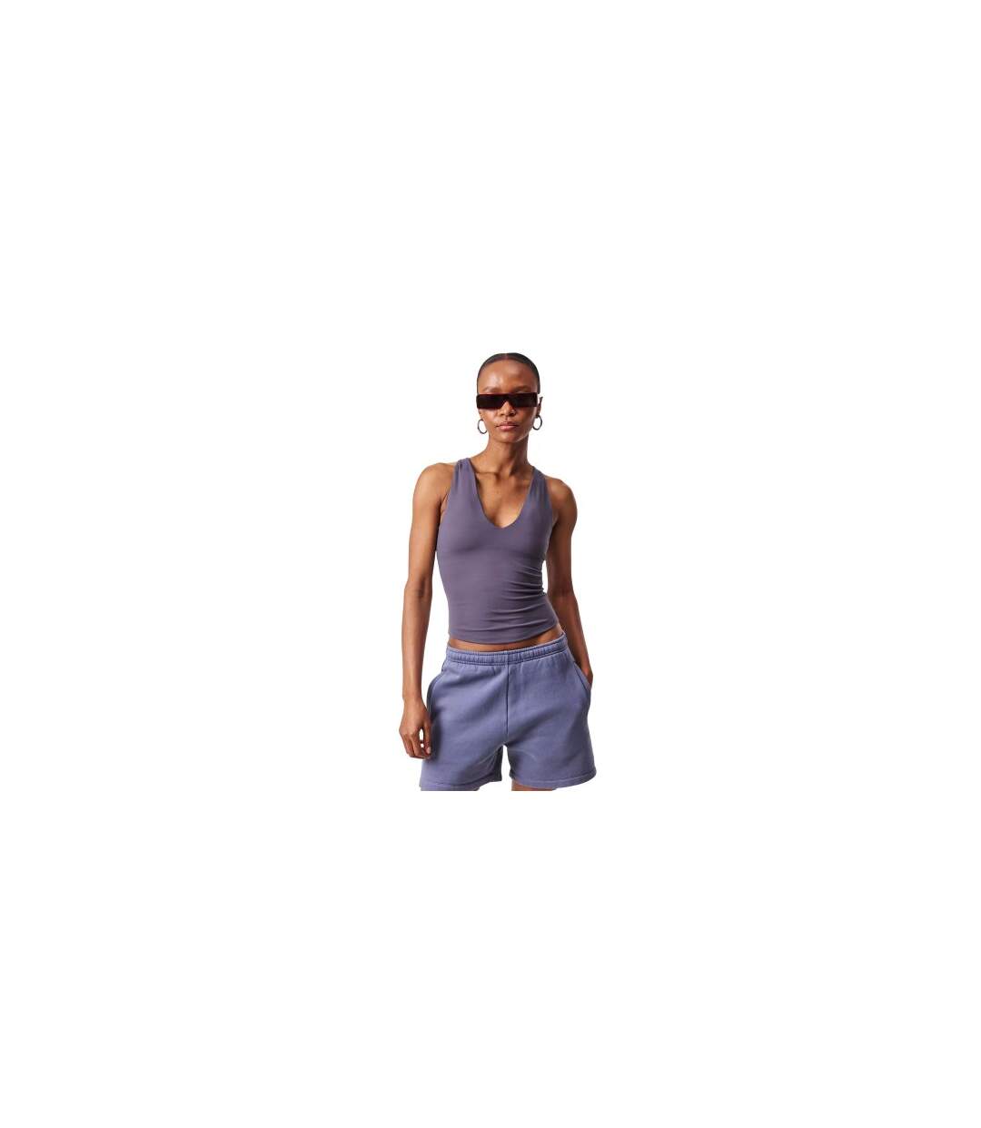 Womens/ladies Slim Tank Top Grey Represent-1