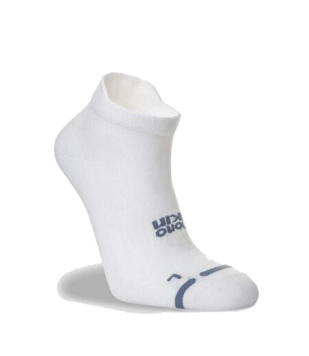 Mens Active Socklets White Grey Hilly