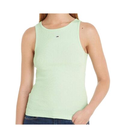 Débardeur Vert Femme Tommy Hilfiger Essential - L