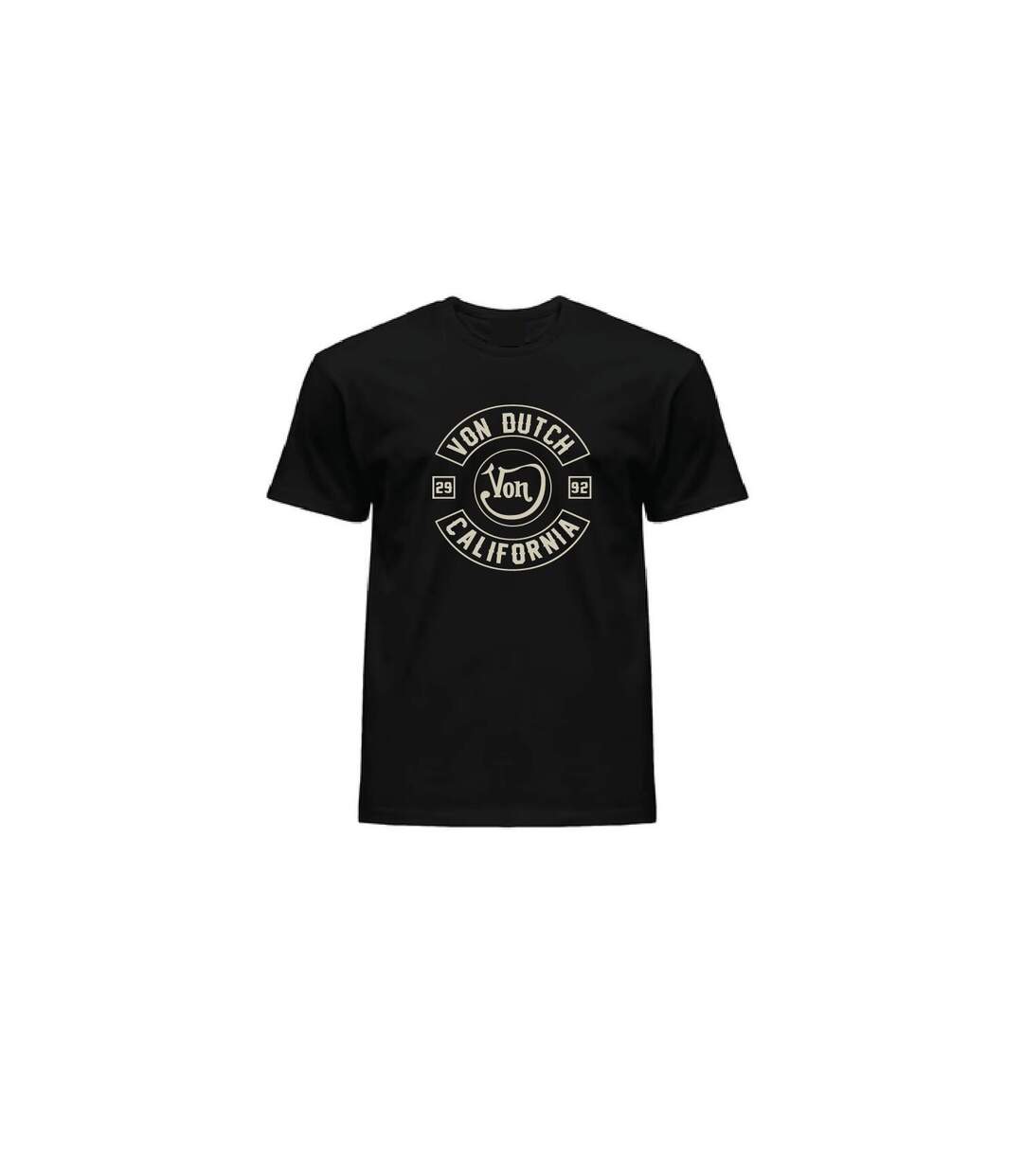 T-shirt col rond en coton homme avec Logo Log8 Noir Vondutch-3