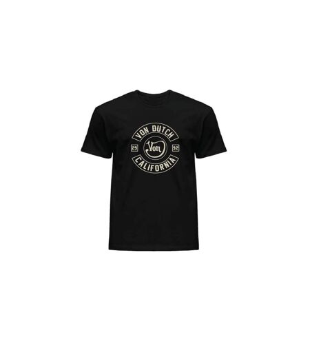 T-shirt col rond en coton homme avec Logo Log8 Noir Vondutch