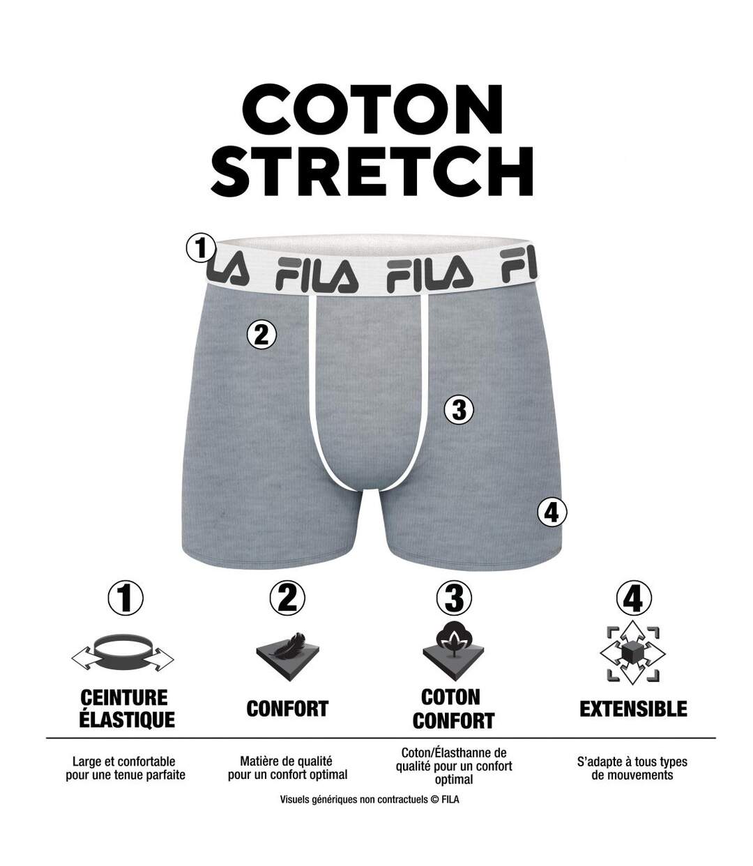 Pack Surprise Calecon Boxer Homme Coton, Modèle Aléatoire, Maintien Anti-Glisse, Stretch et Durable (Lot de 6)