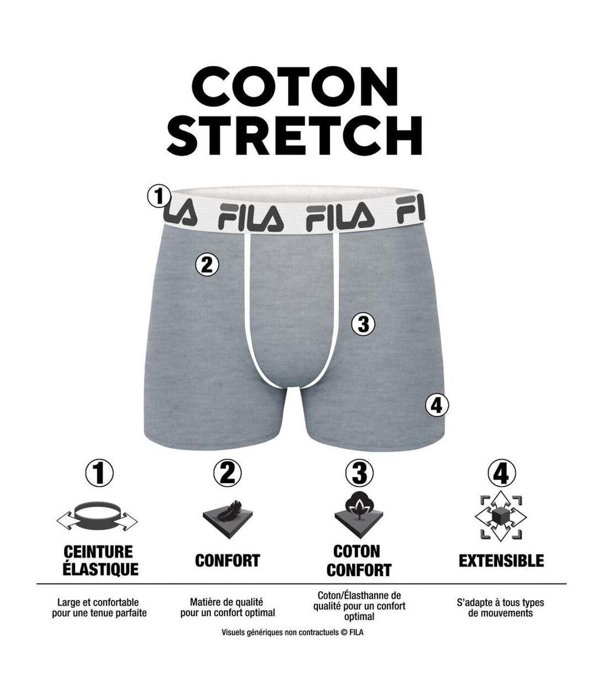 Pack Surprise Calecon Boxer Homme Coton, Modèle Aléatoire, Maintien Anti-Glisse, Stretch et Durable (Lot de 6)
