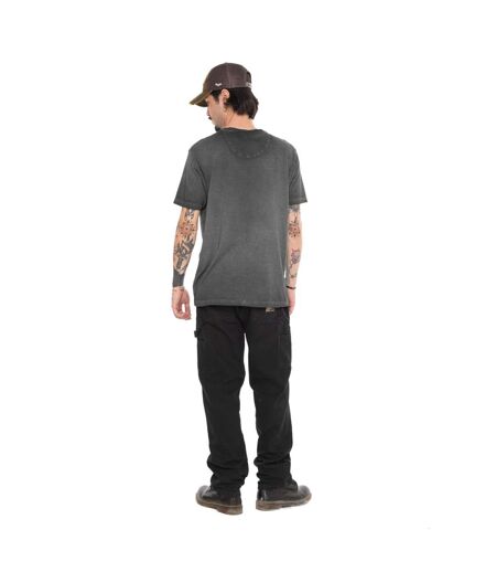 T-shirt homme regular heavy wash en jersey print devant Gary Vondutch
