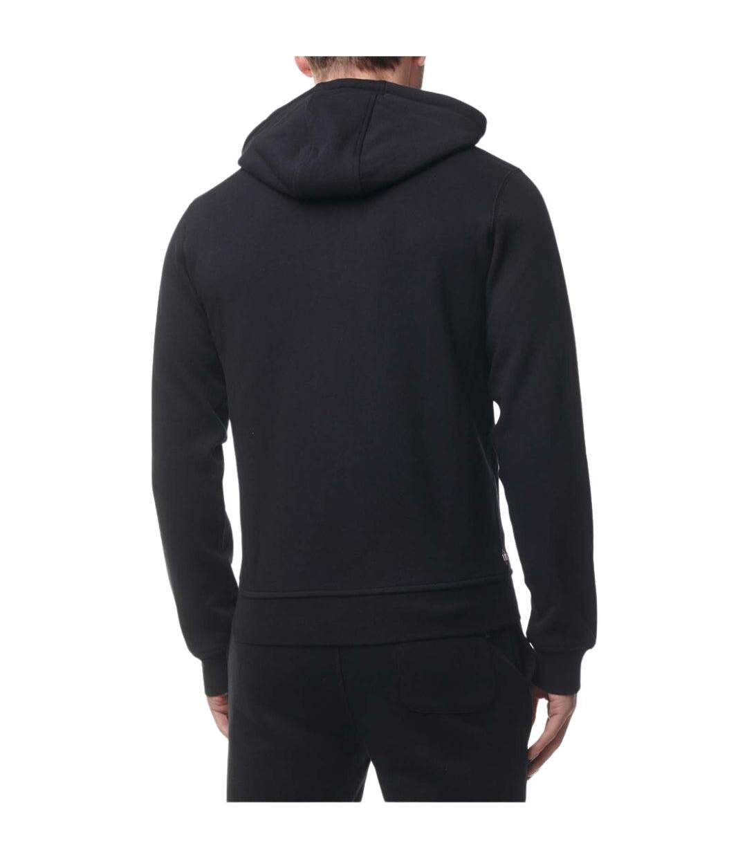 Mens Active Small Logo Full Zip Hoodie Black Aquascutum-3