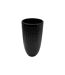 Vase Déco en Céramique Quadri 24cm Noir