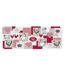 Tapis de Cuisine Mousse Vickie 45x120cm Rouge-1