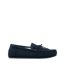 Mokkers Mens Oliver Moccasin Wool Lined Slippers (Navy) - UTDF1117
