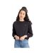 Womens/ladies crew neck standard sweatshirt black Levis-3